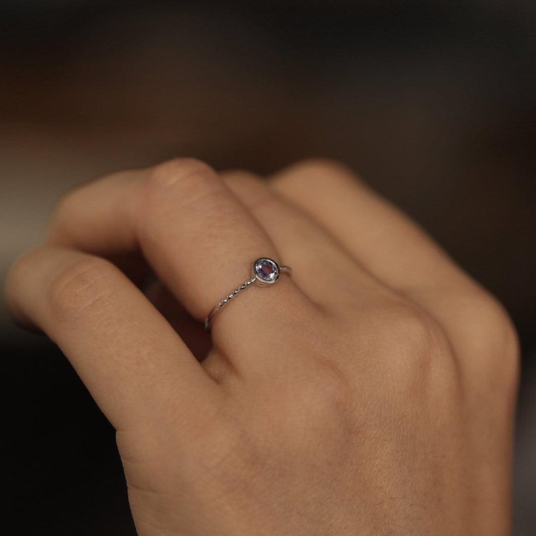 Picture of pink tourmaline ring natural tourmaline