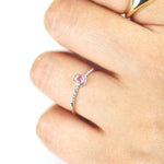 Load image into Gallery viewer, Picture of pink tourmaline ring natural tourmaline
