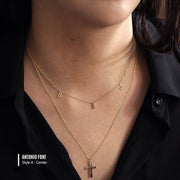 Picture of initial necklace name necklace three