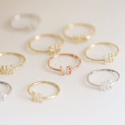 Picture of open initial ring monogram ring name