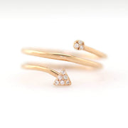 Picture of minimalist ring diamond ring 14k solid
