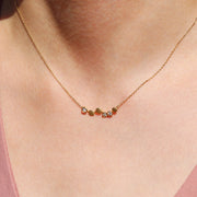Picture of diamond necklace 14k solid gold unique 1