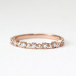 Load image into Gallery viewer, Picture of diamond ring half eternity ring 023 ctw
