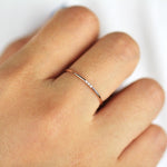 Load image into Gallery viewer, Picture of minimalist wedding band diamond wedding
