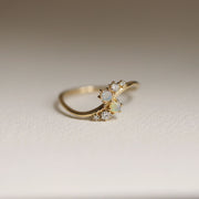 Picture of natural australian opals and diamonds