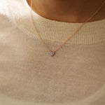 Load image into Gallery viewer, Picture of diamond heart pendant necklace pave
