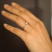 Picture of engagement ring moissanite engagement