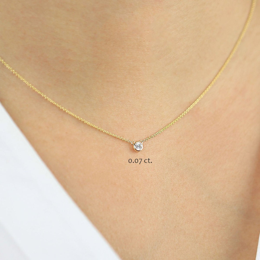 Picture of diamond necklace diamond solitaire