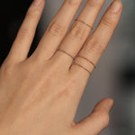 Load image into Gallery viewer, Picture of chain ring soft ring minimalist ring
