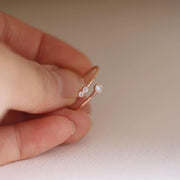 Picture of diamond ring bypass ring overlap open