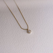 Picture of diamond solitaire necklace diamond