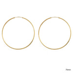 Load image into Gallery viewer, Picture of 14k solid gold hoop earrings hoop
