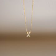 Picture of criss cross natural diamond necklace x