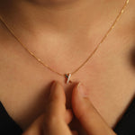 Load image into Gallery viewer, Picture of criss cross natural diamond necklace x
