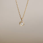 Load image into Gallery viewer, Picture of diamond solitaire necklace diamond
