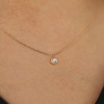 Load image into Gallery viewer, Picture of diamond solitaire necklace diamond
