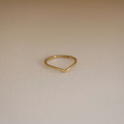 Picture of flat chevron ring engagement ring guard