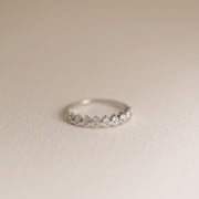 Picture of half eternity diamond ring diamond