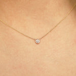 Load image into Gallery viewer, Picture of diamond necklace diamond solitaire
