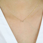 Load image into Gallery viewer, Picture of aquarius zodiac sign diamond necklace
