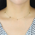 Load image into Gallery viewer, Picture of initial necklace name necklace five
