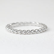 Picture of minimalist beads ring 14k gold ring 2mm