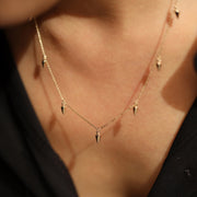 Picture of arrow dangle charm necklace arrow charm