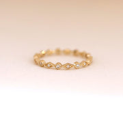 Picture of art deco diamond wedding ring full