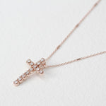 Load image into Gallery viewer, Picture of diamond cross necklace cross necklace
