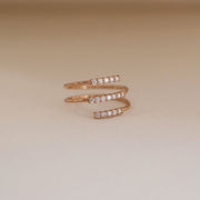 Picture of diamond spiral twist ring spiral diamond