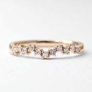 Picture of diamond cluster wedding band wedding