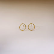 Picture of circle studs circle earrings twist open