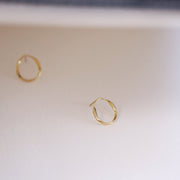 Picture of circle studs circle earrings twist open