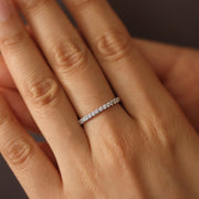 Picture of diamond wedding band half eternity