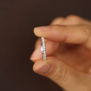 Picture of diamond wedding band half eternity