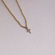 Picture of diamond bracelet diamond cross charm