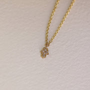 Picture of diamond bracelet hamsa charm bracelet