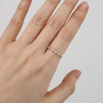 Load image into Gallery viewer, Picture of diamond ring half eternity ring 023 ctw
