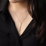 Load image into Gallery viewer, Picture of personalized name bar necklace long bar
