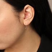 Picture of front back drop dangle earrings threader