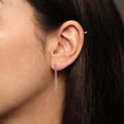 Picture of 14k solid gold chain drop earrings
