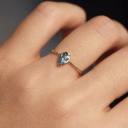Picture of aquamarine solitaire ring aquamarine