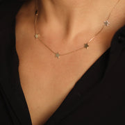 Picture of star charm necklace 5 star charm choker