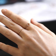 Picture of diamond open circle ring diamond wedding