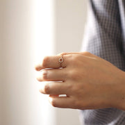 Picture of diamond open circle ring diamond wedding