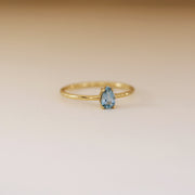 Picture of aquamarine solitaire ring aquamarine 1