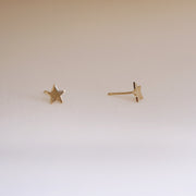 Picture of star studs 14k gold star earrings dainty