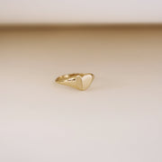 Picture of heart ring 14k solid gold heart ring