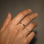 Load image into Gallery viewer, Picture of open cuff ring 14k gold open ring open
