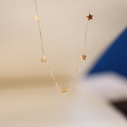 Picture of star charm necklace 5 star charm choker